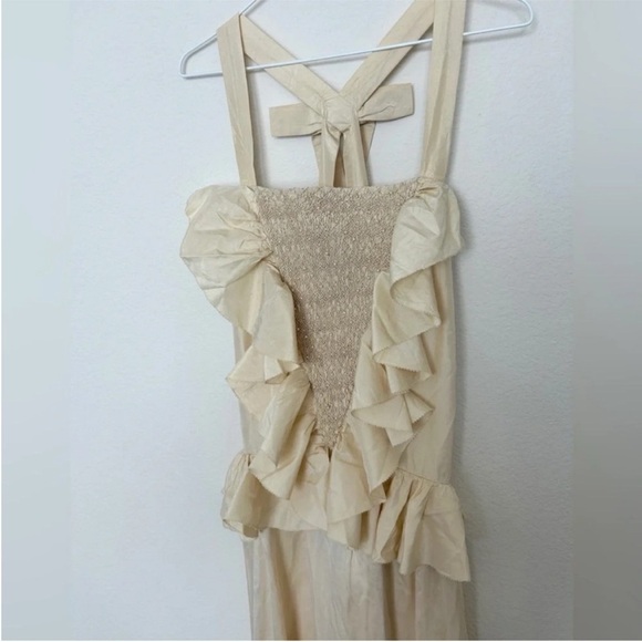 Doen Elouise Silk Dress Mother Of Pearl NWT - Picture 9 of 13